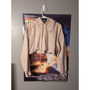 Adidas Stella McCartney Pink Crop Hoodie Womens Size M